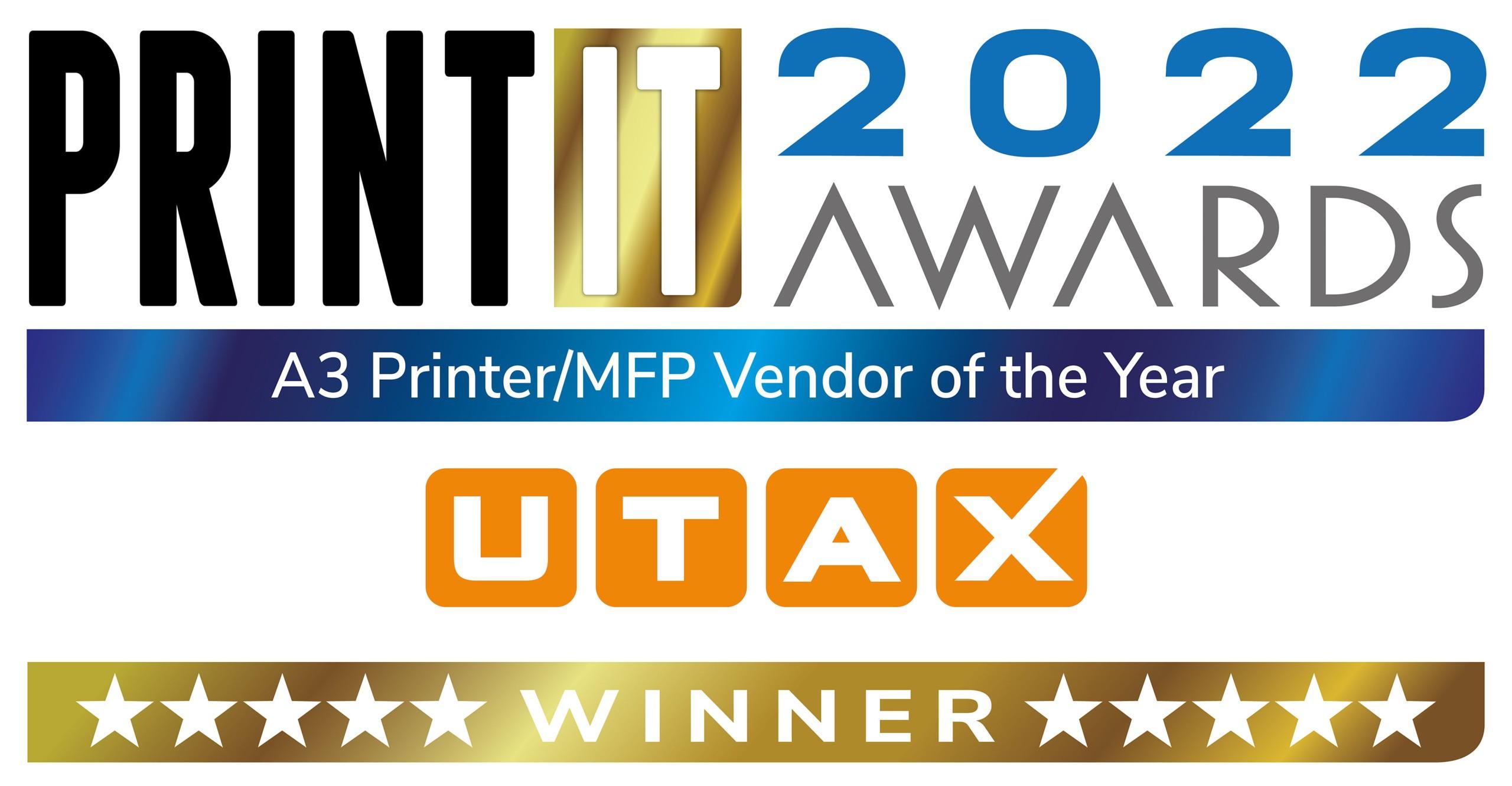 Print IT Reseller 2022 A3 Printer/MFP Vendor of the Year Award
